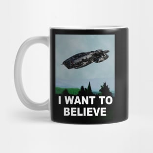 I want to believe, in Galactica Mug